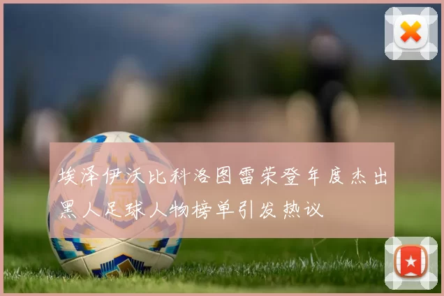 埃泽伊沃比科洛图雷荣登年度杰出黑人足球人物榜单引发热议